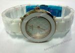 Omega Constellation White Ceramic Rose gold Women Watch